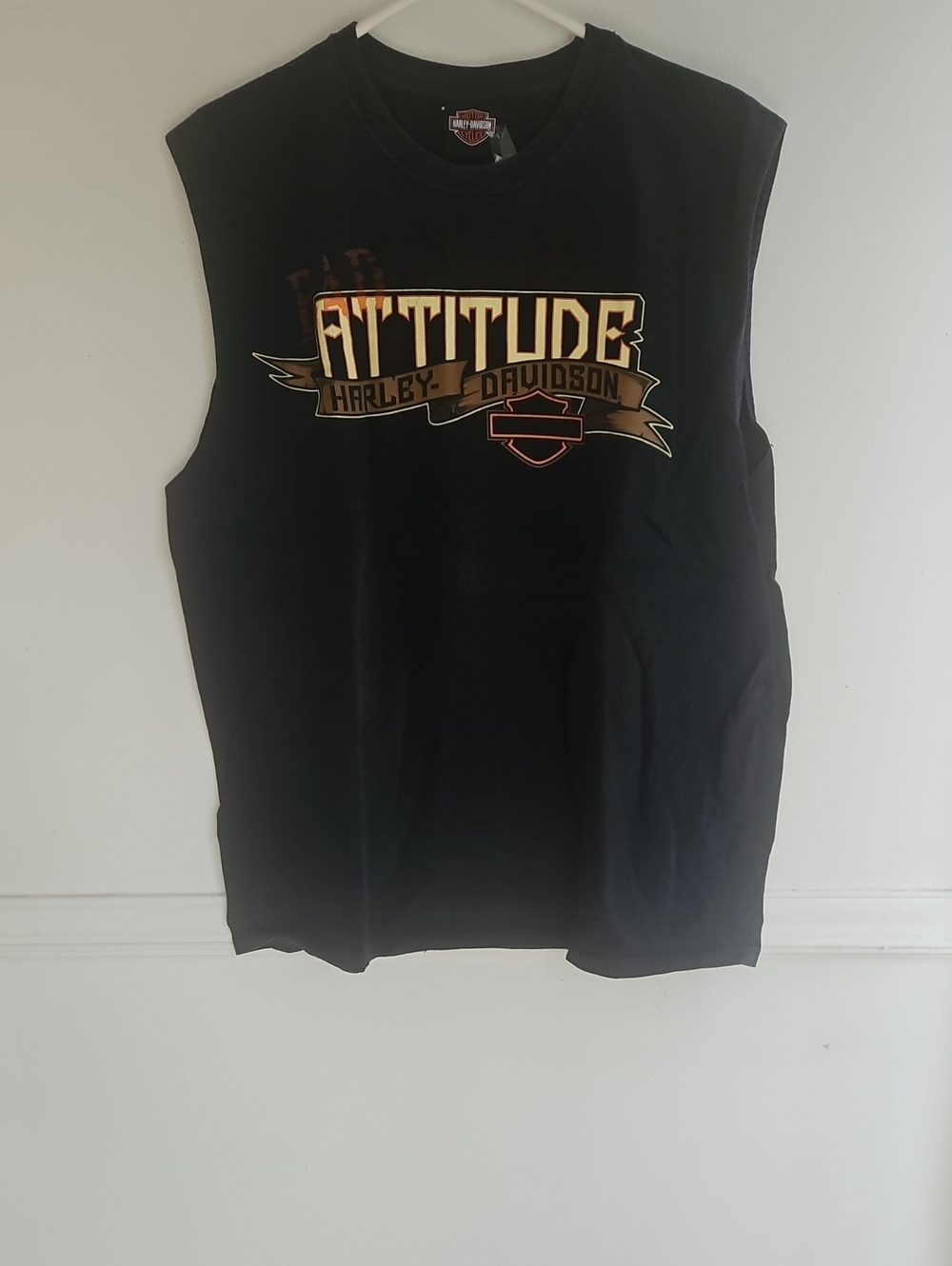 Vintage Harley Davidson Attitude men's  Lg. muscle shirt